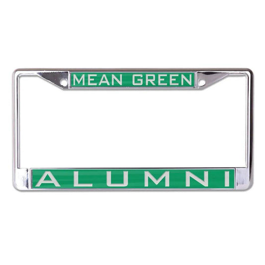 North Texas Mean Green Inlaid License Plate Frame Alumni - ToylandEU
