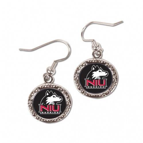Northern Illinois Huskies Round Style Earrings US Logo - ToylandEU