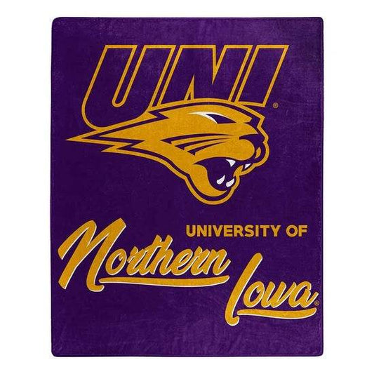 Northern Iowa Panthers Raschel Blanket 50x60 Signature - ToylandEU