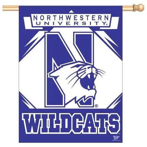  Northwestern Wildcats Banner 27x37 One Sided Nylon Outdoor -  ToylandEU™
