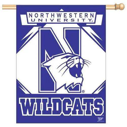  Northwestern Wildcats Banner 27x37 One Sided Nylon Outdoor -  ToylandEU™