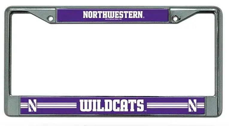  Northwestern Wildcats Chrome License Plate Frame Durable -  ToylandEU™