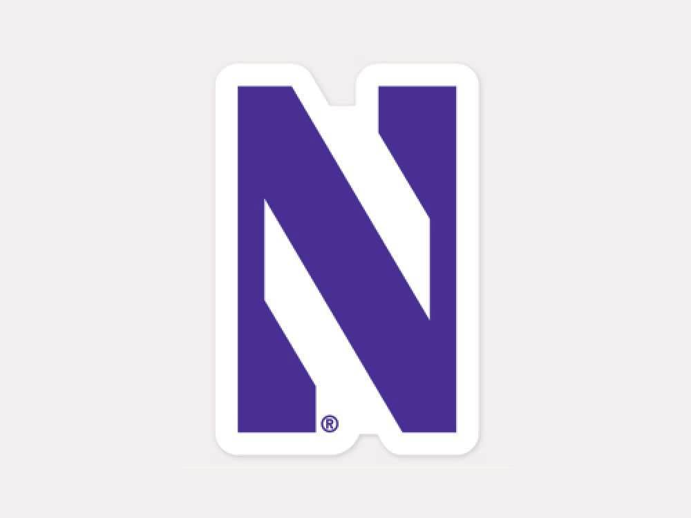Northwestern Wildcats Decal 4x4 Perfect Cut Color Sticker - ToylandEU