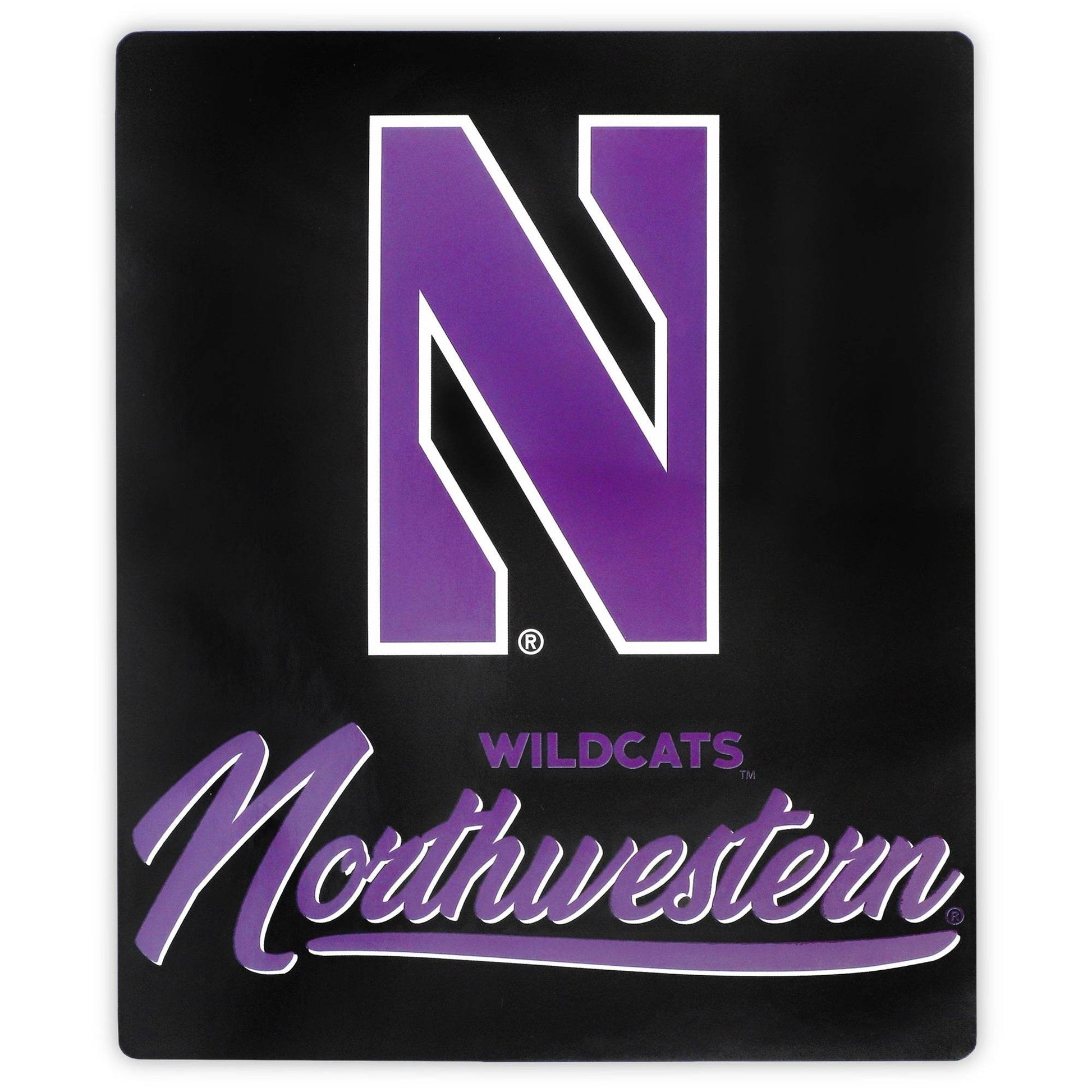 Northwestern Wildcats Raschel Blanket 50x60 Signature Design - ToylandEU