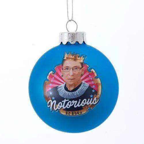  Notorious RBG Ornament Glass Ball With Blue Decal -  ToylandEU™