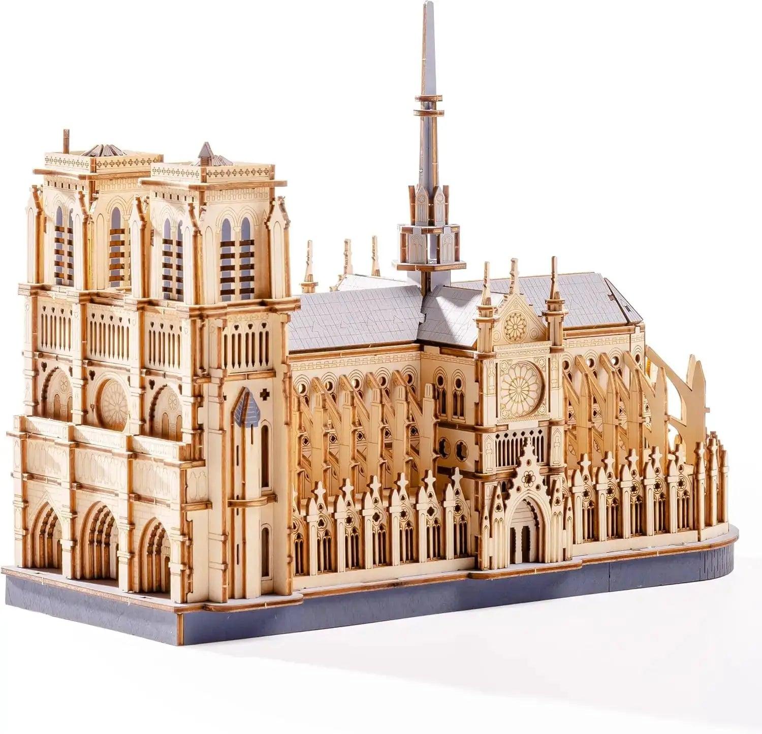  Notre Dame Cathedral 3D Puzzle Premium Wooden Kit -  ToylandEU™