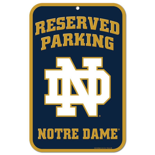 Notre Dame Fighting Irish 11x17 Reserved Parking Sign - ToylandEU