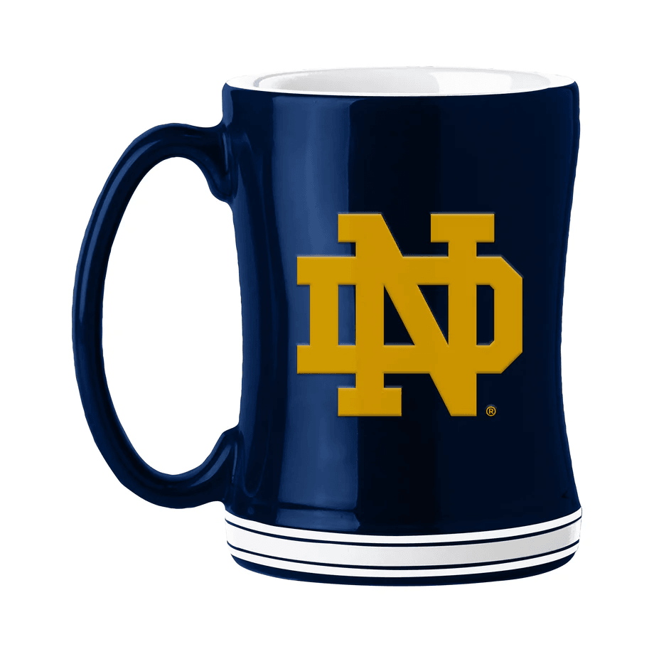 Notre Dame Fighting Irish 14oz Sculpted Relief Coffee Mug - ToylandEU