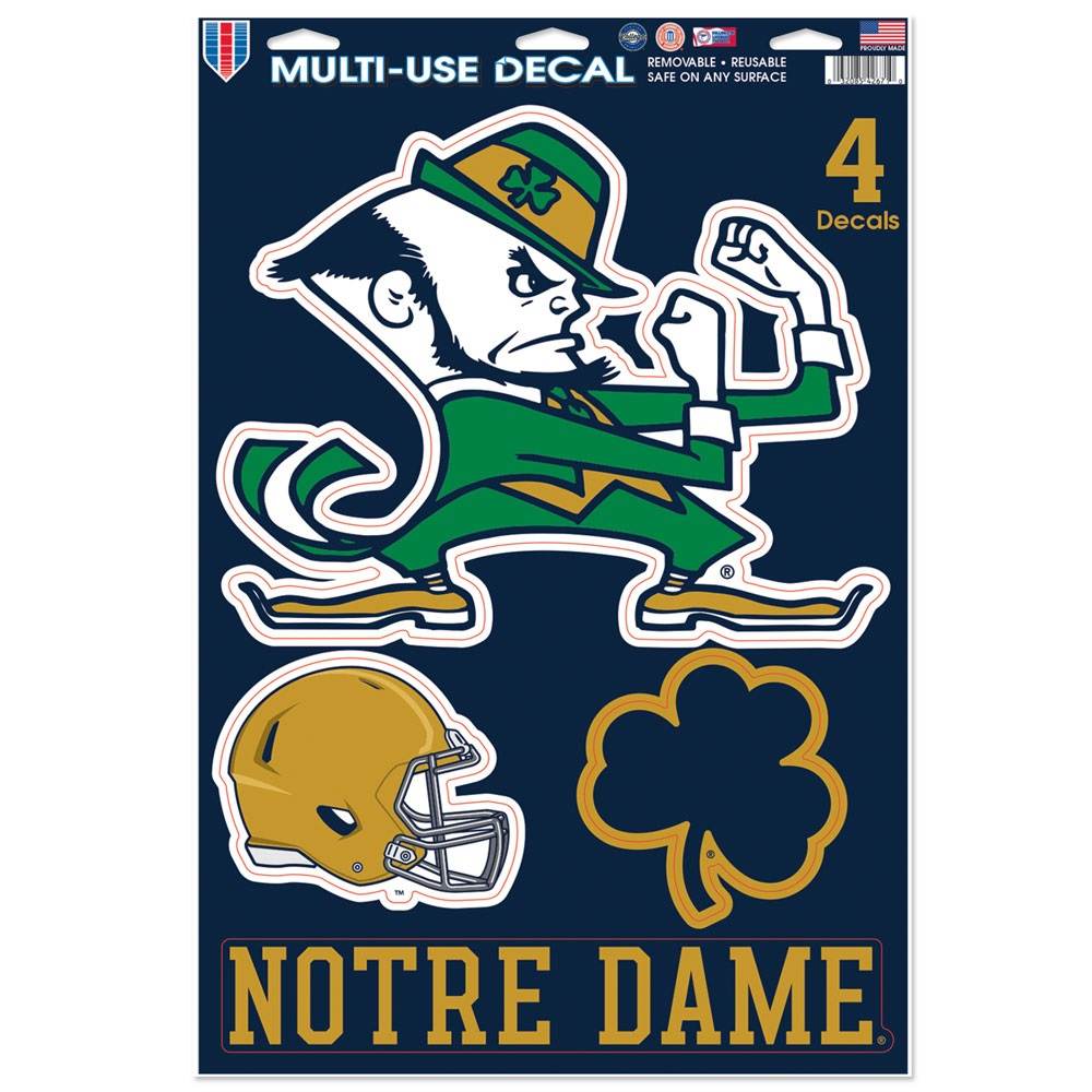Notre Dame Fighting Irish Decals WinCraft Multi Use 11x17 - ToylandEU