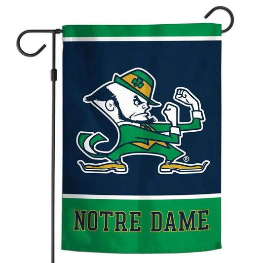  Notre Dame Fighting Irish Flag 2 Sided Leprechaun Garden -  ToylandEU™