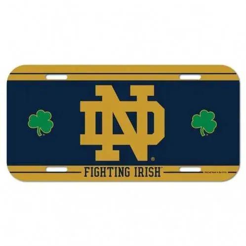  Notre Dame Fighting Irish License Plate Shamrocks Design -  ToylandEU™
