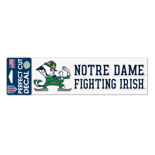 Notre Dame Fighting Irish Outdoor Vinyl Decal 3x10 Wordmark - ToylandEU