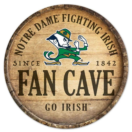  Notre Dame Fighting Irish Sign 14 Inch Round Barrel Top -  ToylandEU™