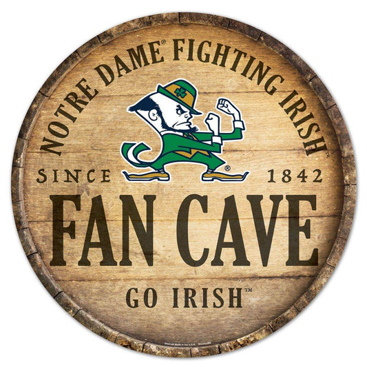 Notre Dame Fighting Irish Sign 14 Inch Round Barrel Top - ToylandEU
