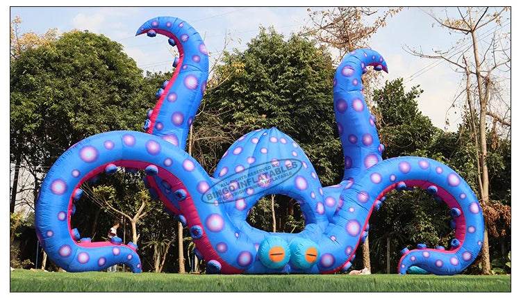 Novel 8x2x5 Meters Giant Inflatable DJ Octopus Booth Balloon - ToylandEU