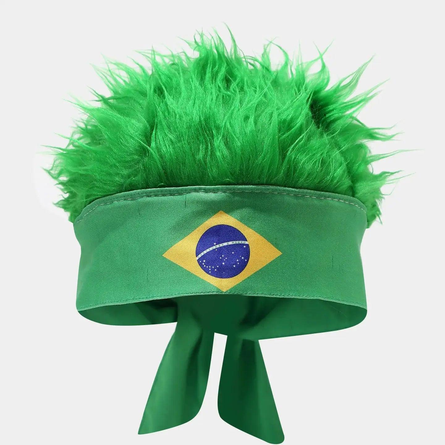  Novelty Wig Headband Sports Fan Hat Flag Design -  ToylandEU™