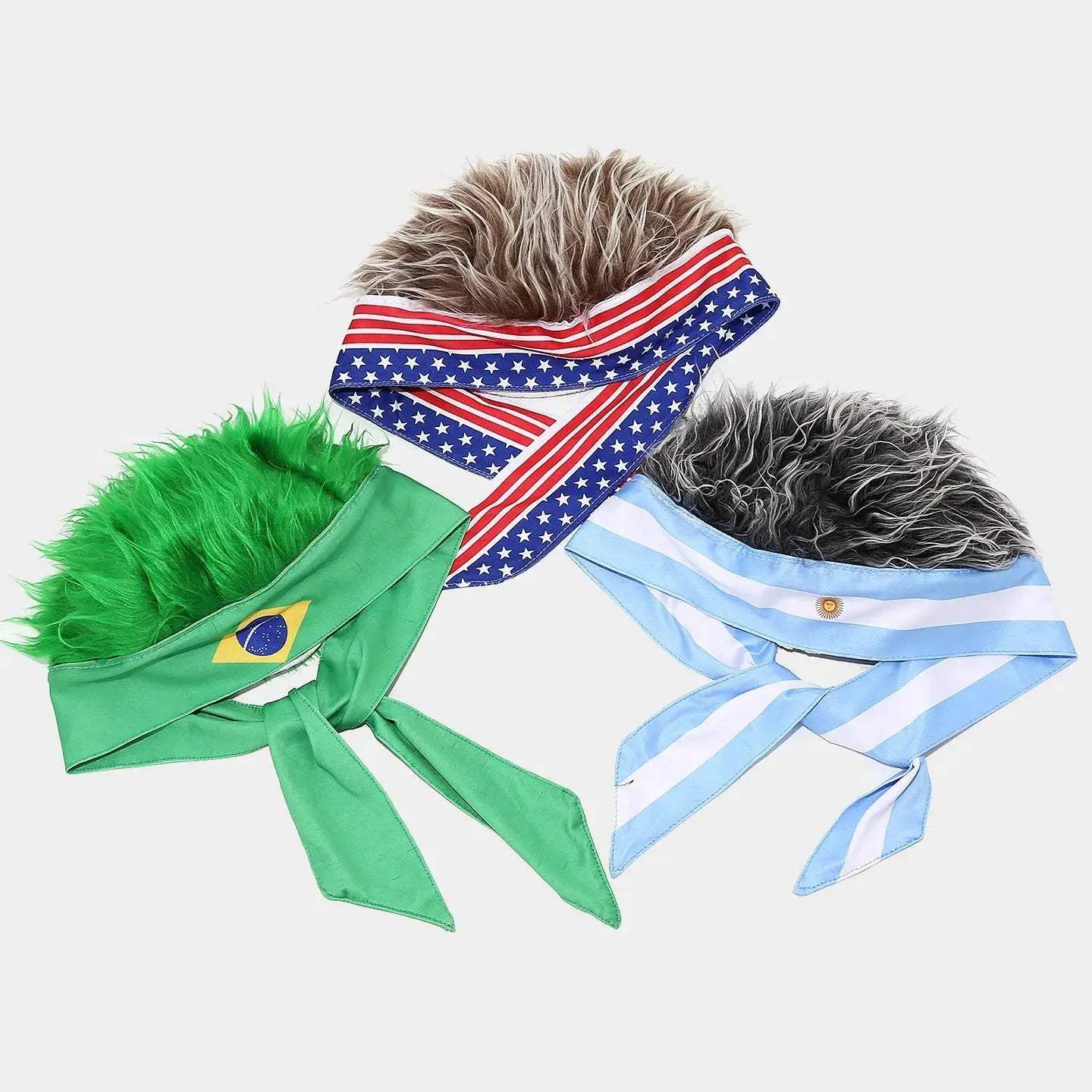  Novelty Wig Headband Sports Fan Hat Flag Design -  ToylandEU™