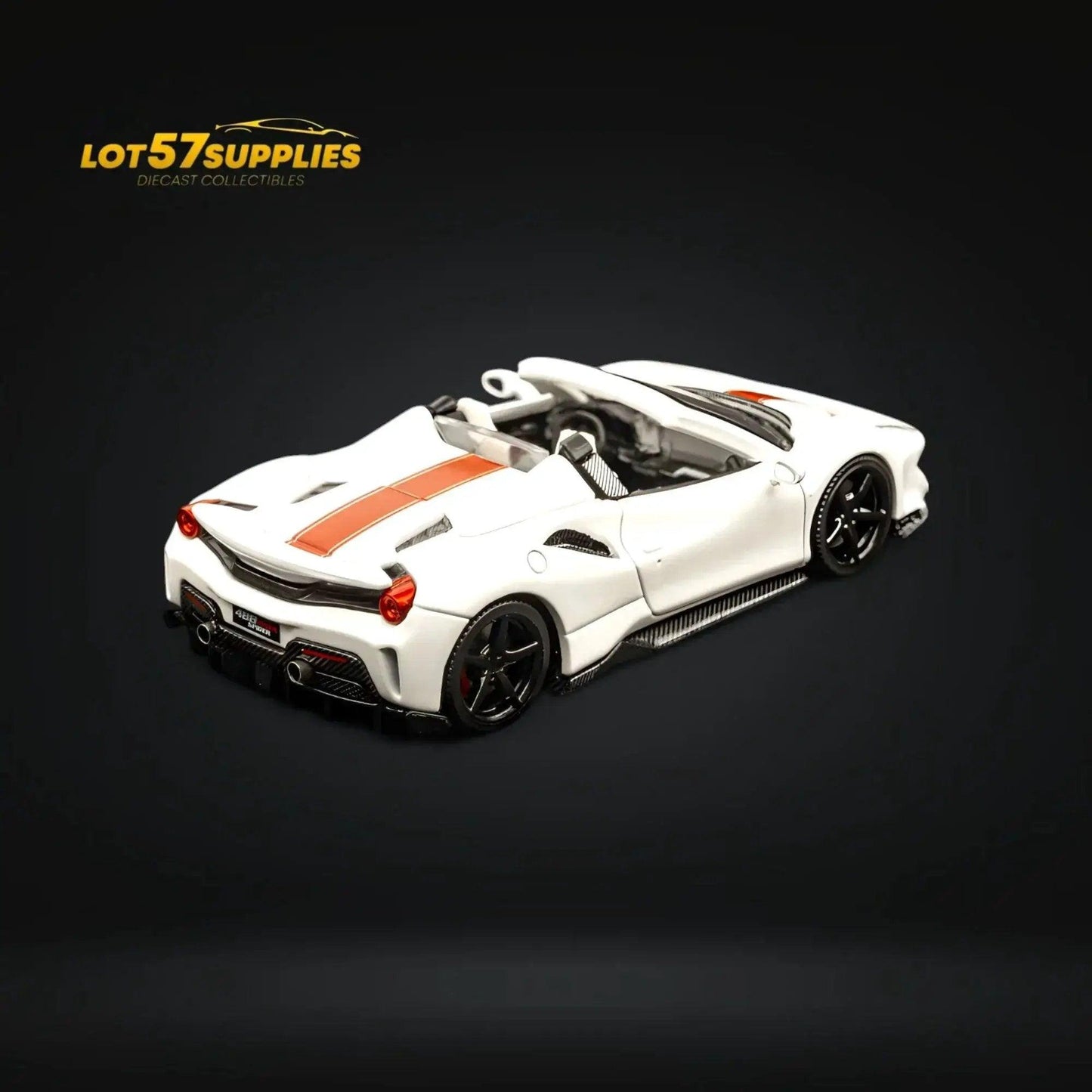  Novitec 488 Roadster Diecast 1to64 Pearl White Finish -  ToylandEU™