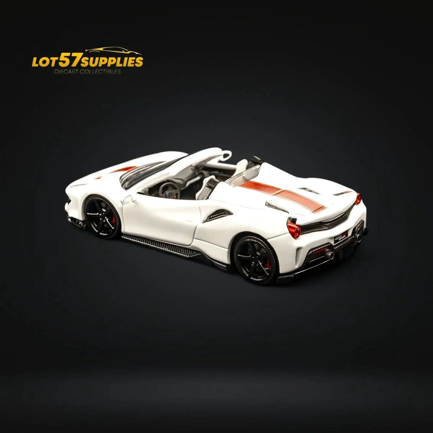  Novitec 488 Roadster Diecast 1to64 Pearl White Finish -  ToylandEU™