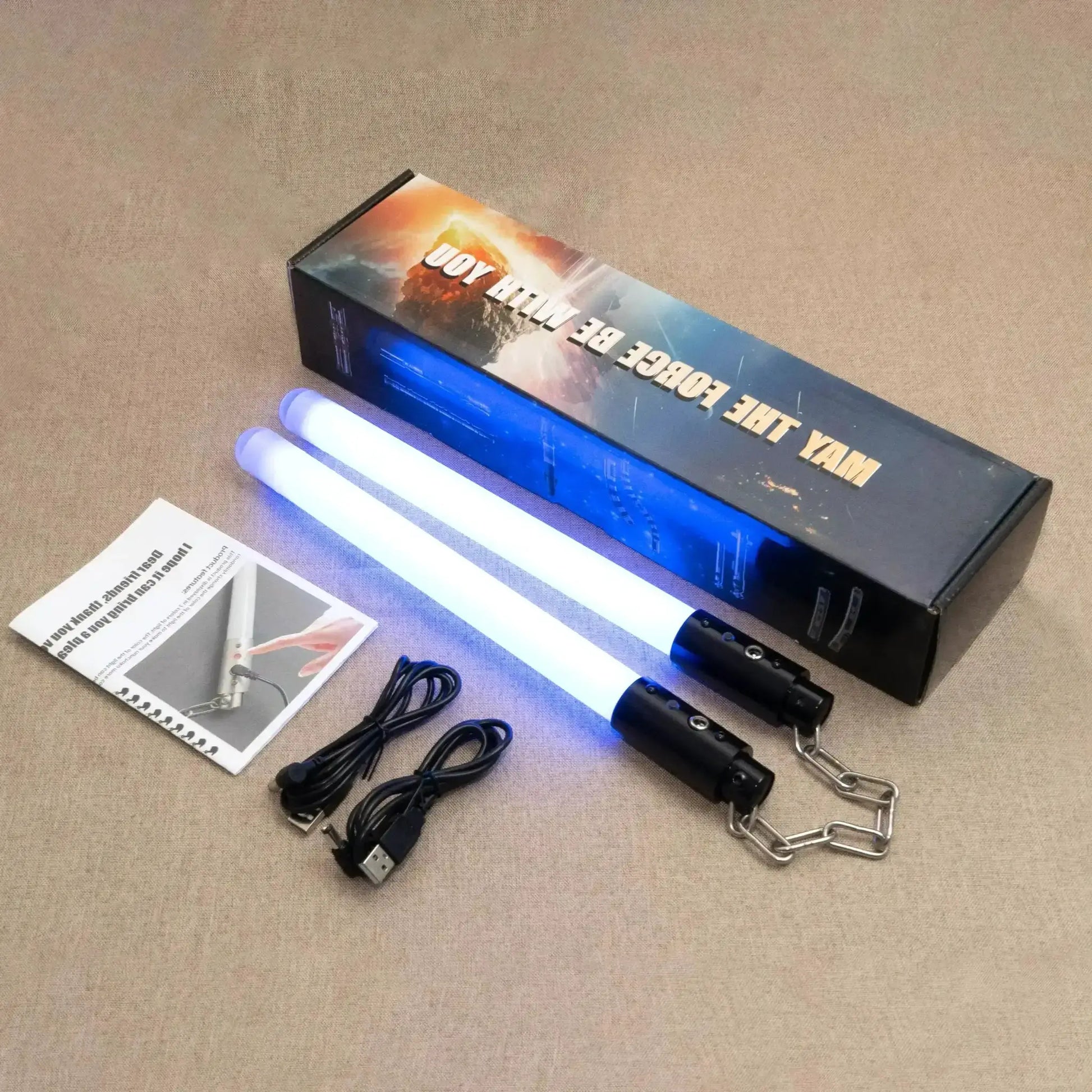 Nunchaku LED Light Aluminum Alloy Color Changing Duel - ToylandEU