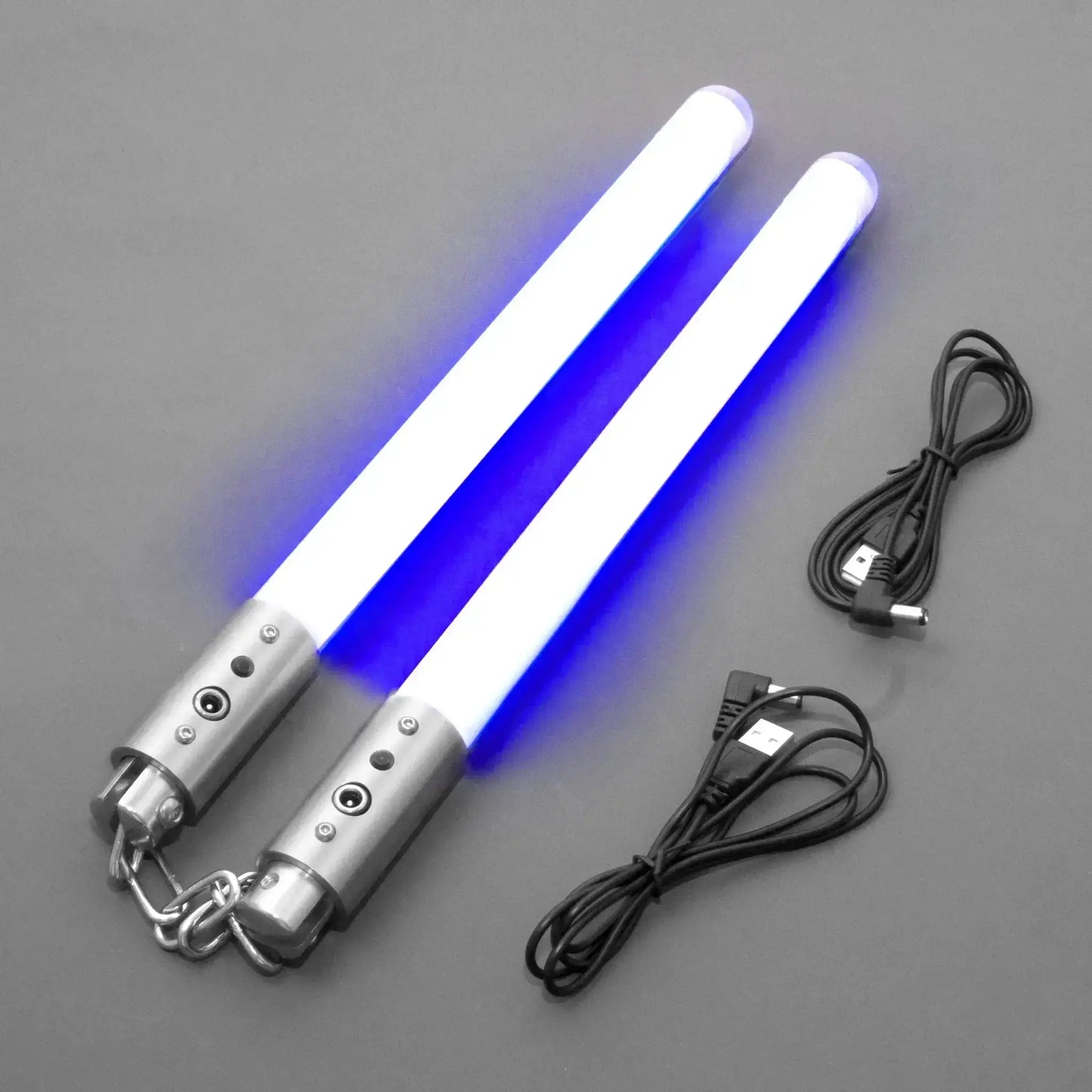 Nunchaku Set Pixel Lit Lightsabers 35cm Heavy Dueling Cosplay Toy - ToylandEU