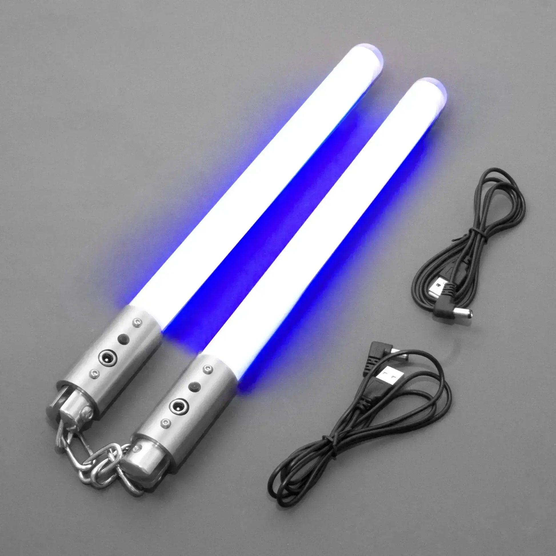 Nunchaku Set Pixel Lit Lightsabers 35cm Heavy Dueling Cosplay Toy - ToylandEU