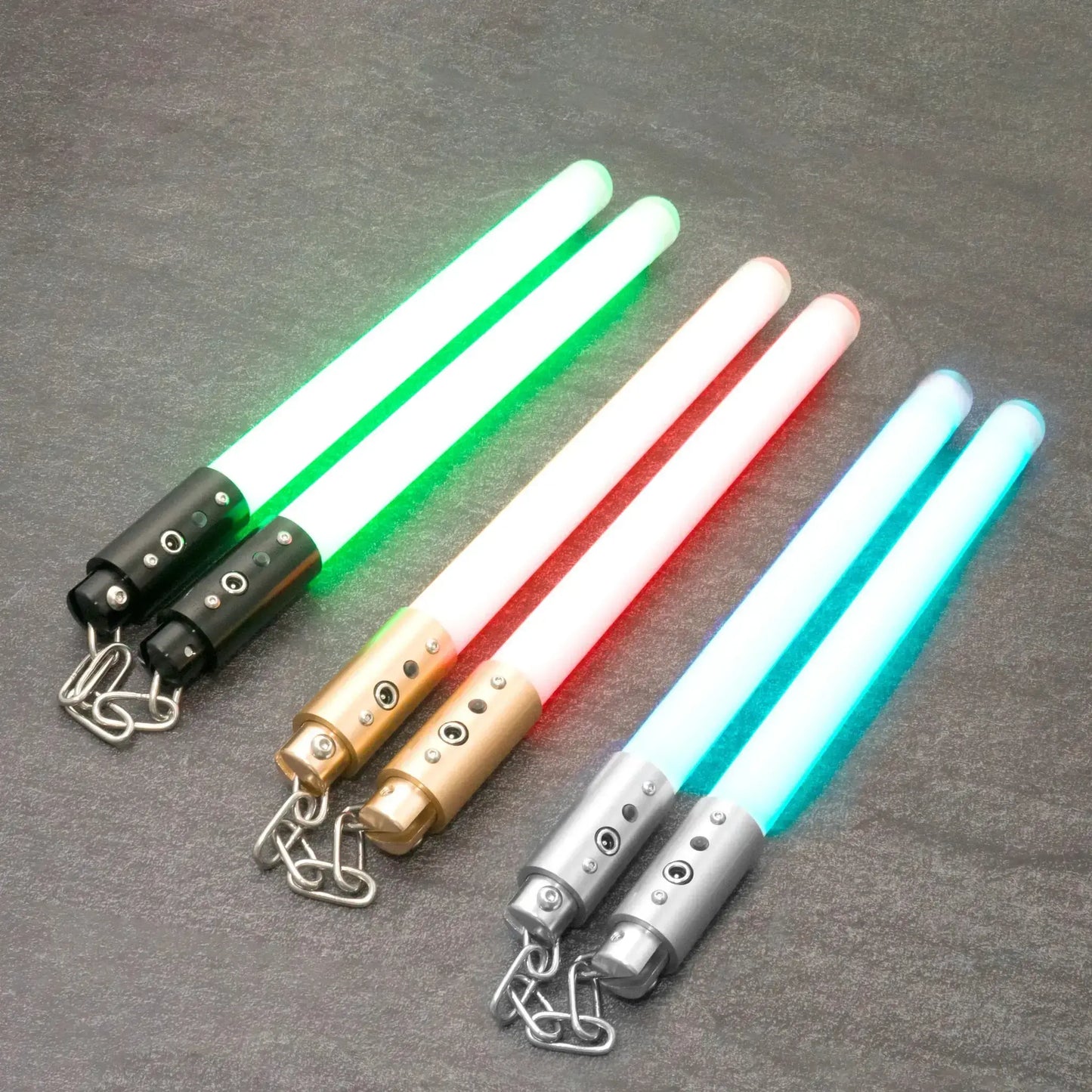 Nunchaku Set Pixel Lit Lightsabers 35cm Heavy Dueling Cosplay Toy - ToylandEU