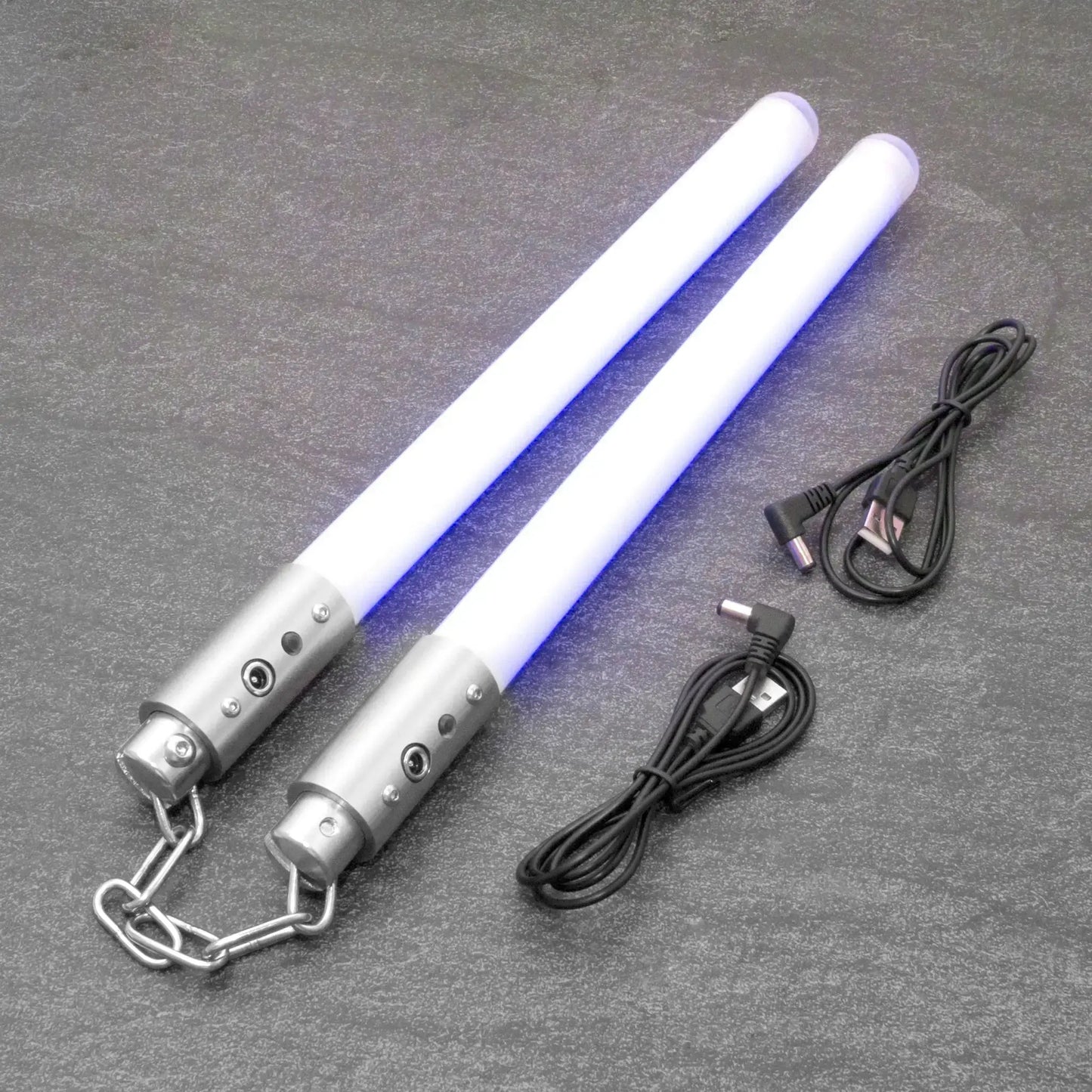 Nunchaku Set Pixel Lit Lightsabers 35cm Heavy Dueling Cosplay Toy - ToylandEU