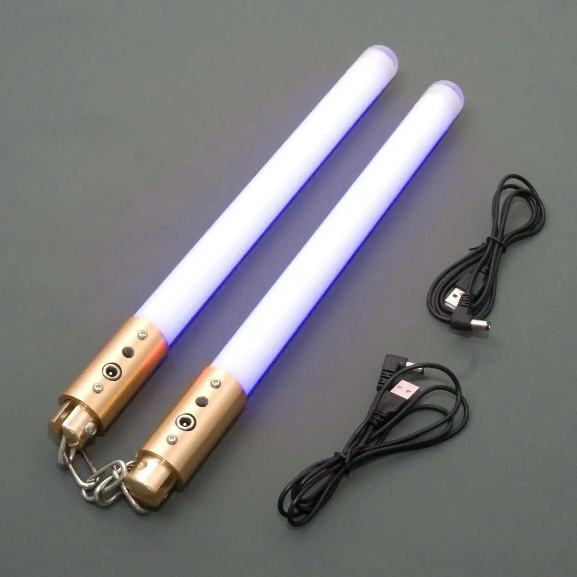 Nunchaku Set Pixel Lit Lightsabers 35cm Heavy Dueling Cosplay Toy - ToylandEU