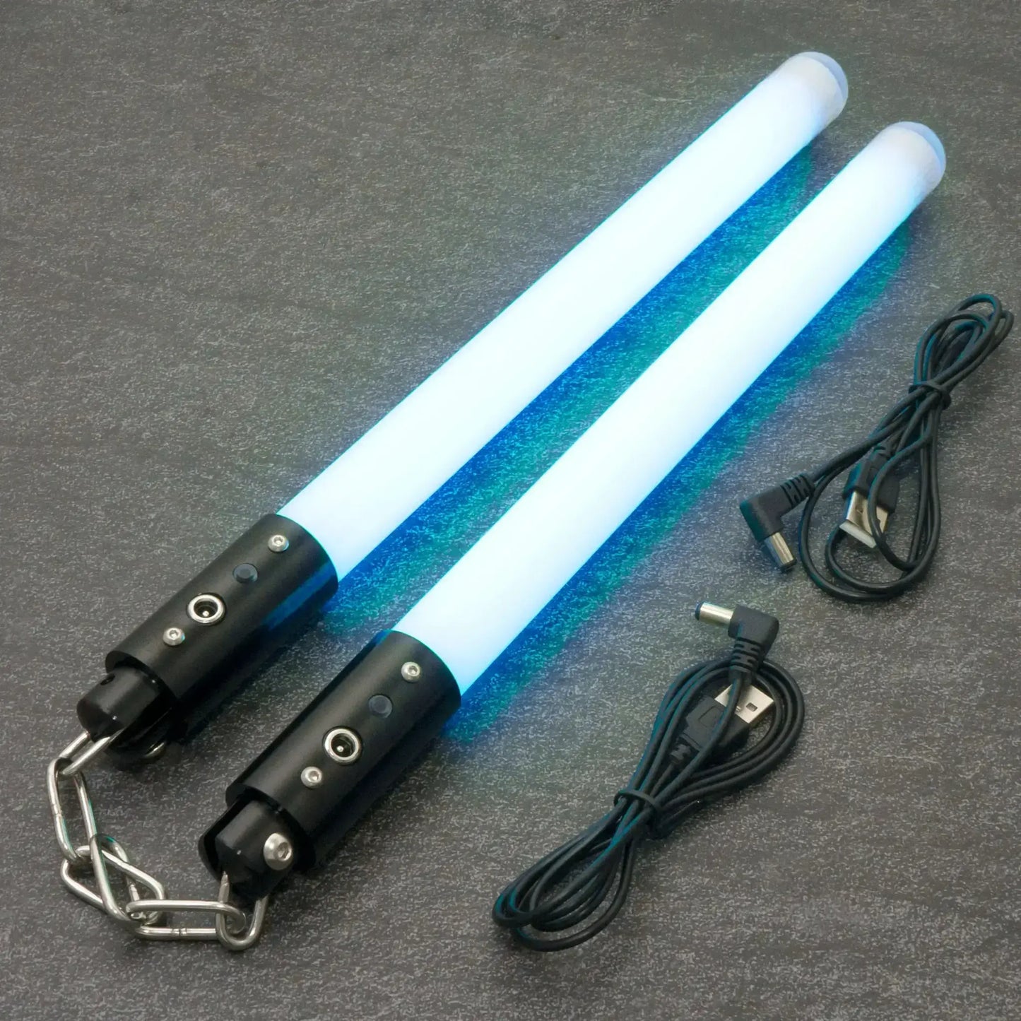 Nunchaku Set Pixel Lit Lightsabers 35cm Heavy Dueling Cosplay Toy - ToylandEU