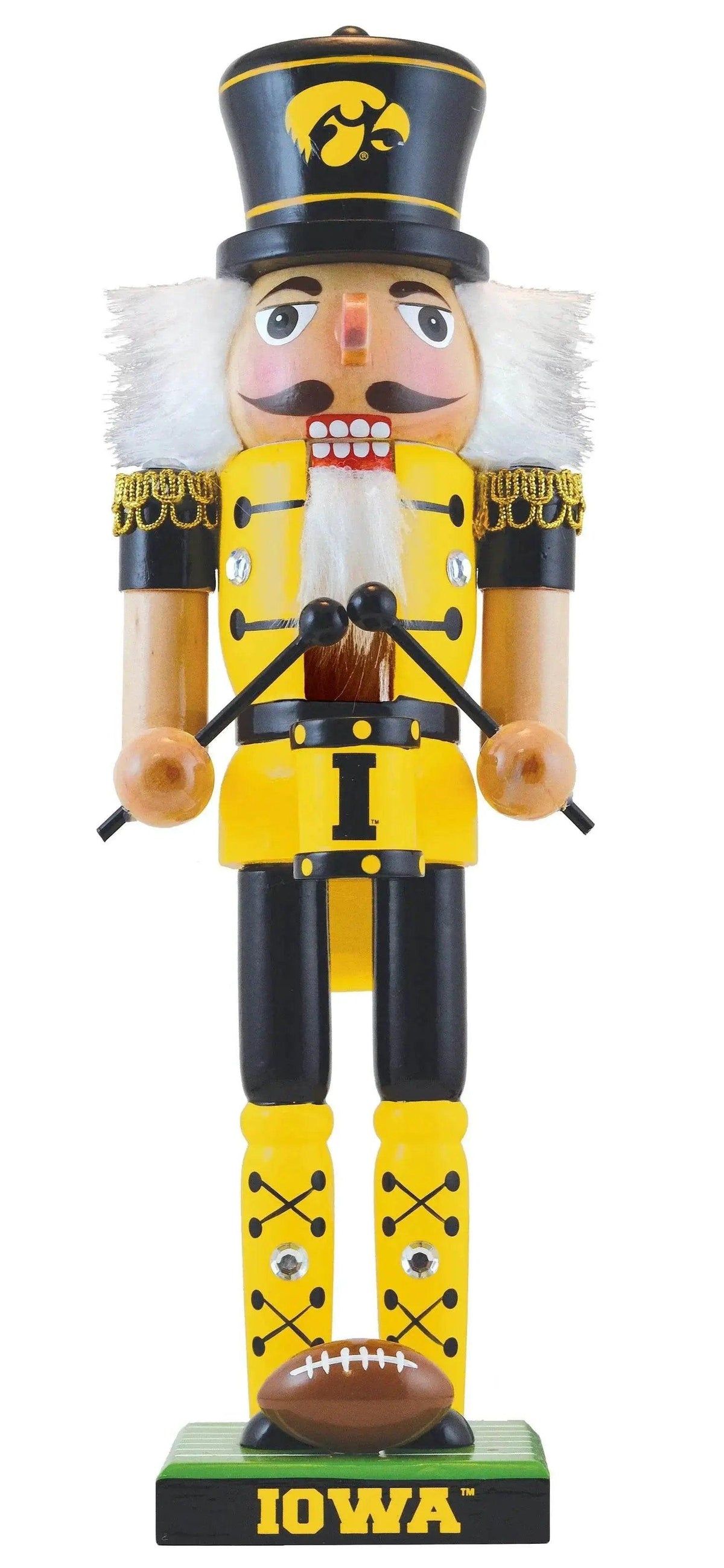  Iowa Hawkeyes Nutcracker Solid Wood Handcrafted Collectible -  ToylandEU™