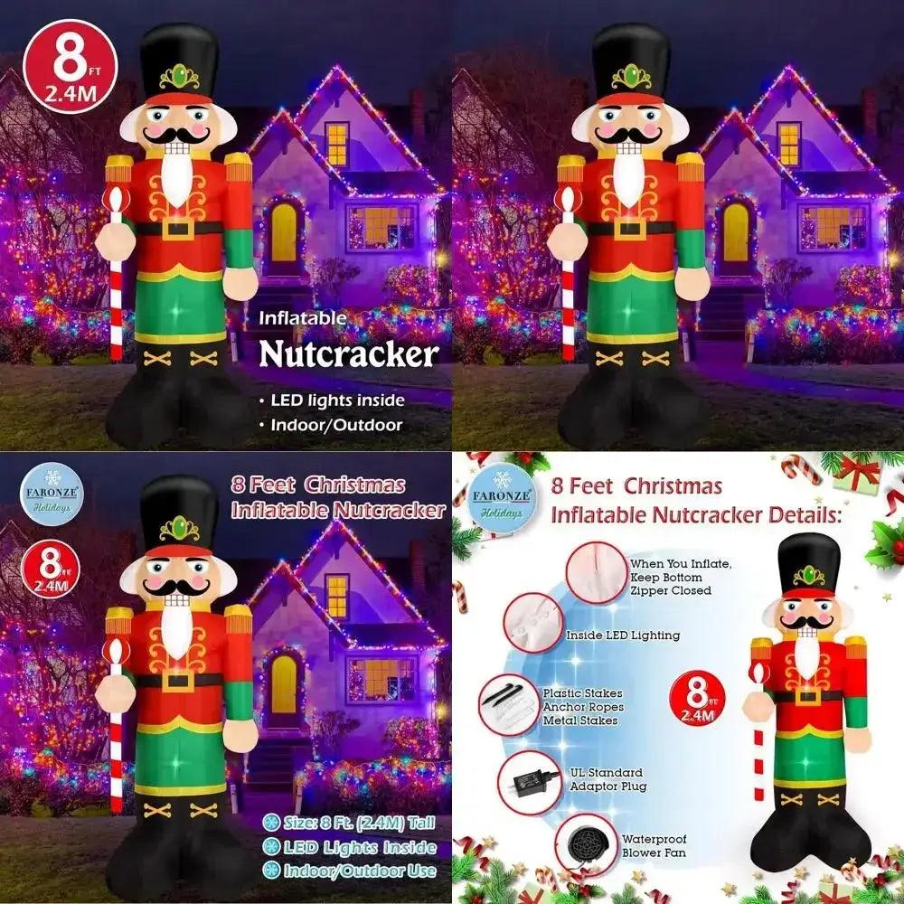  Nutcracker Inflatable Giant Lighted Eight Foot Decor -  ToylandEU™