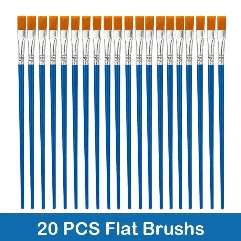  Nylon Hair Painting Brushes Set 10/20/50 Pcs -  ToylandEU™