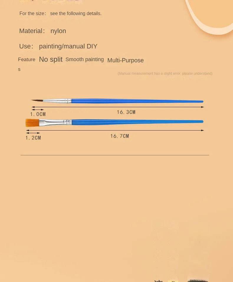 10/20/50Pcs Painting Brushes Set Art Nylon Hair Paint Brush - ToylandEU