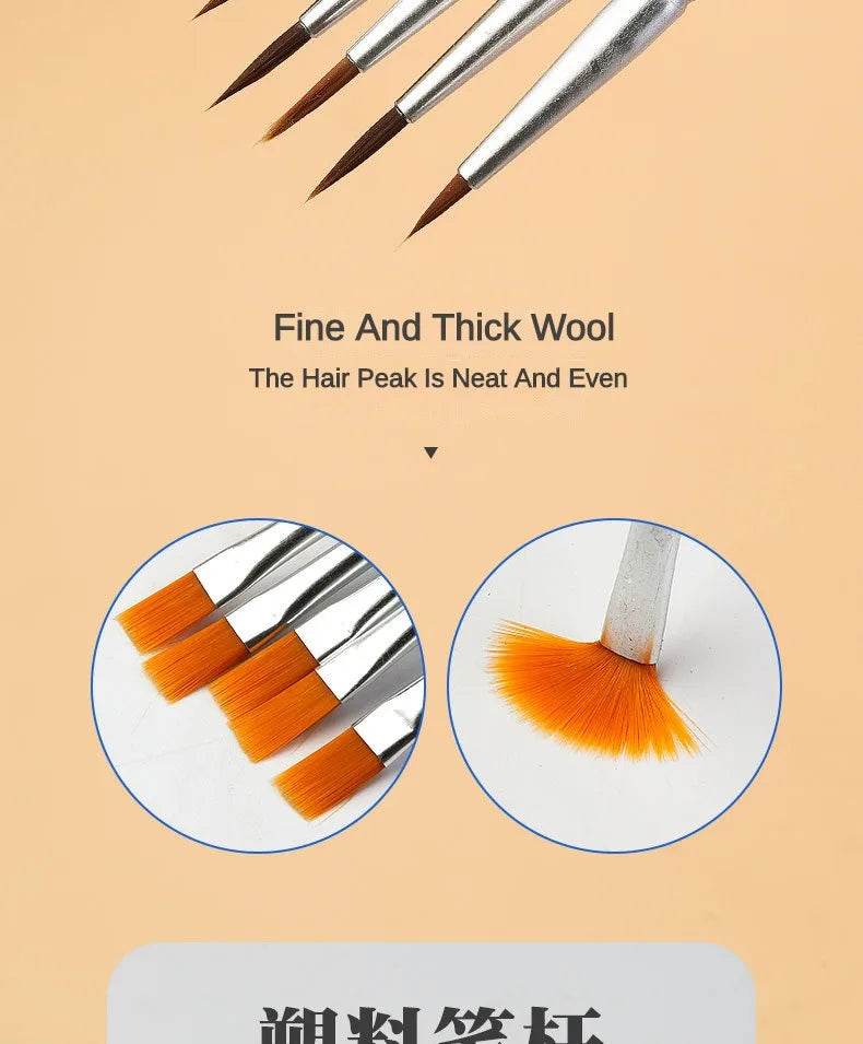 10/20/50Pcs Painting Brushes Set Art Nylon Hair Paint Brush - ToylandEU