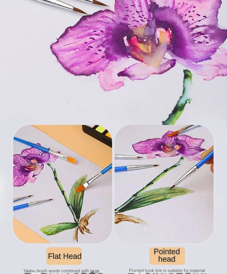 10/20/50Pcs Painting Brushes Set Art Nylon Hair Paint Brush - ToylandEU