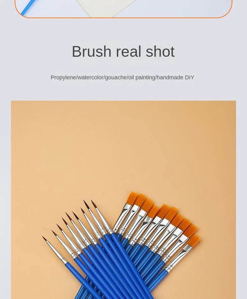 10/20/50Pcs Painting Brushes Set Art Nylon Hair Paint Brush - ToylandEU