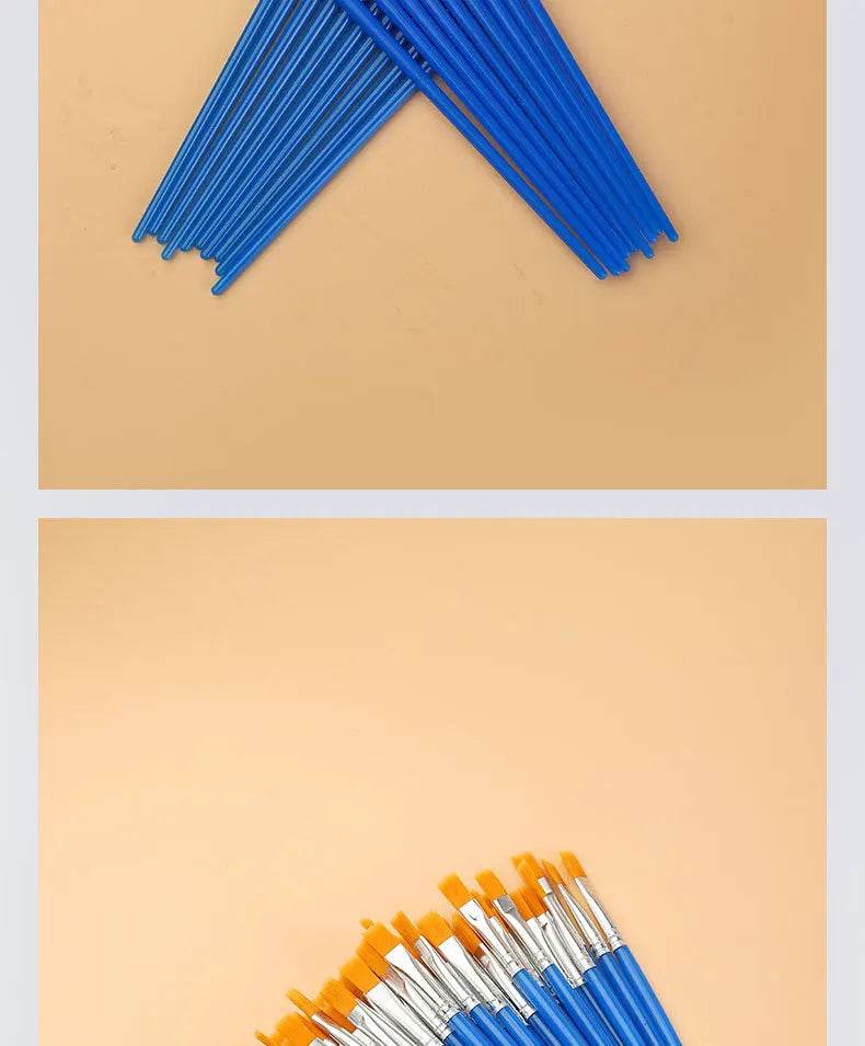 10/20/50Pcs Painting Brushes Set Art Nylon Hair Paint Brush - ToylandEU