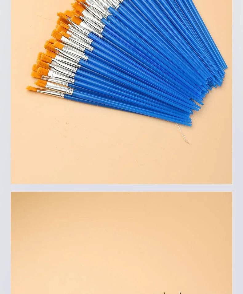 10/20/50Pcs Painting Brushes Set Art Nylon Hair Paint Brush - ToylandEU