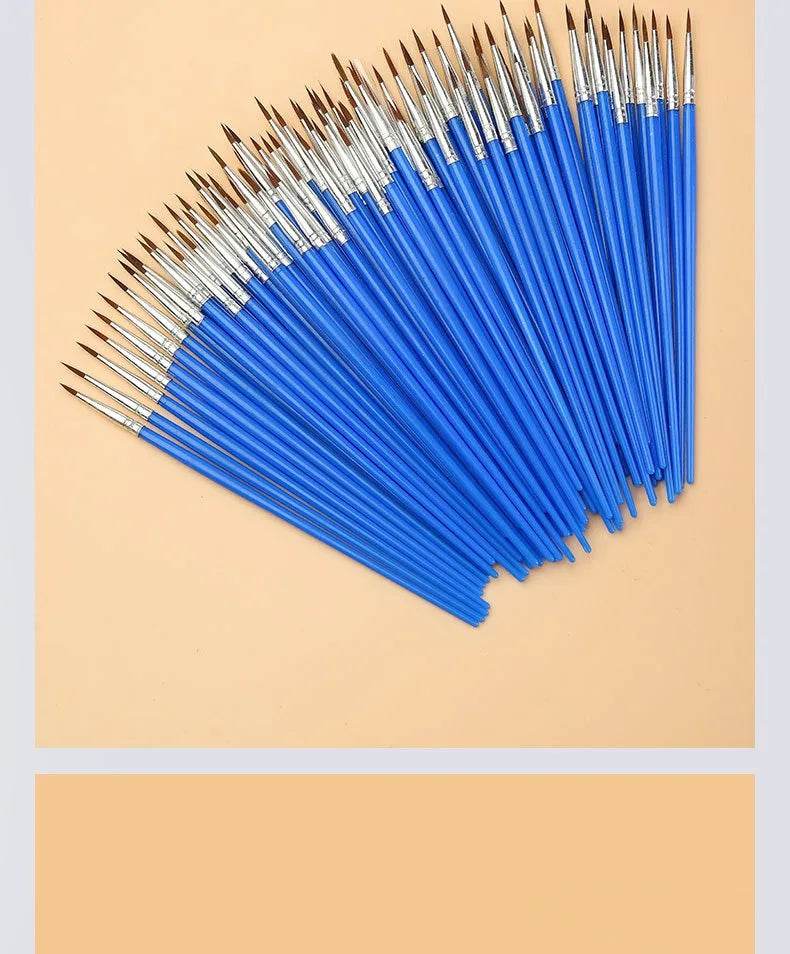 10/20/50Pcs Painting Brushes Set Art Nylon Hair Paint Brush - ToylandEU