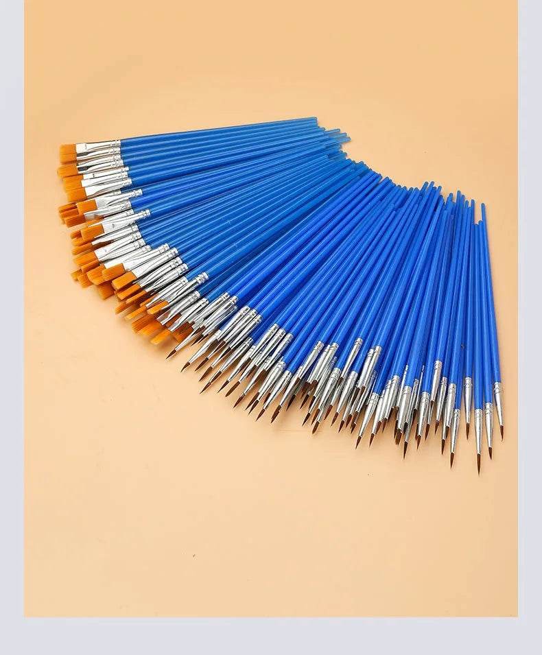 10/20/50Pcs Painting Brushes Set Art Nylon Hair Paint Brush - ToylandEU