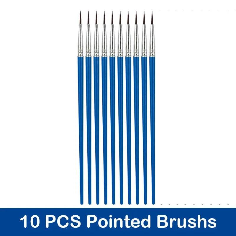 10/20/50Pcs Painting Brushes Set Art Nylon Hair Paint Brush - ToylandEU
