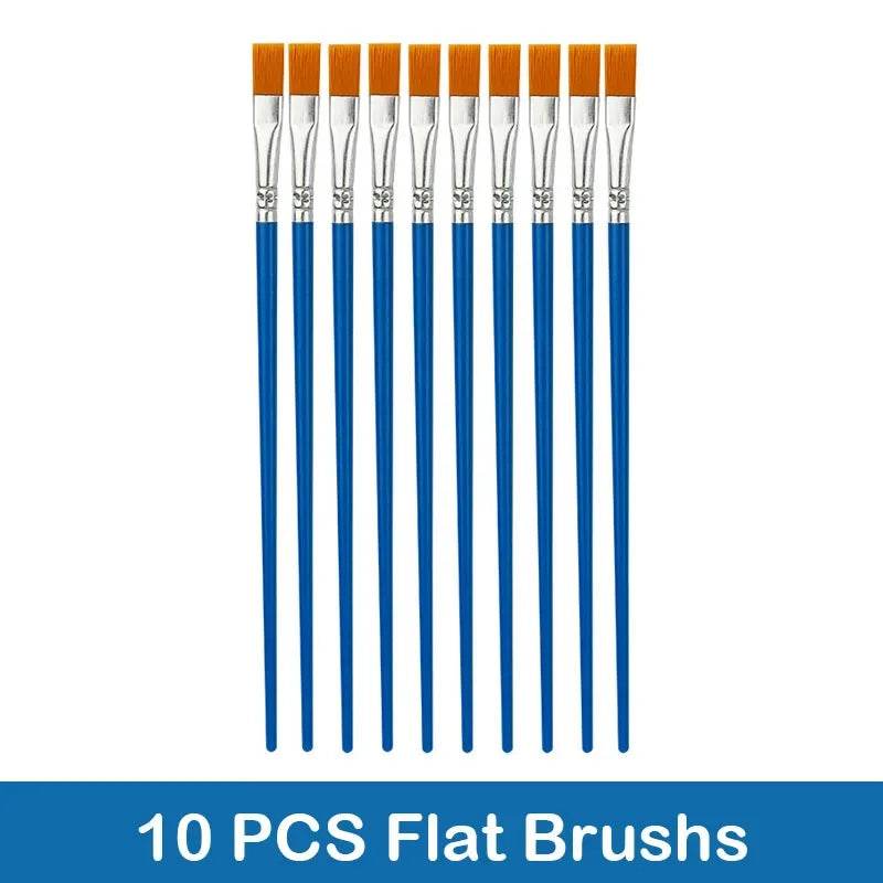 10/20/50Pcs Painting Brushes Set Art Nylon Hair Paint Brush - ToylandEU