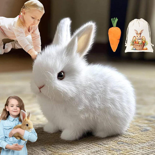 Electric Realistic Rabbit Plush Toy | Ages 7-14 | Robotic Toys