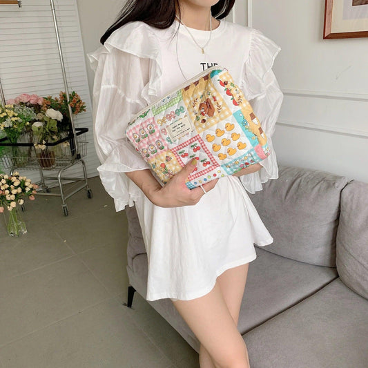 OIMG Diaper Bag Cartoon Print With Zipper Closure And Multi Storage For Travel - ToylandEU