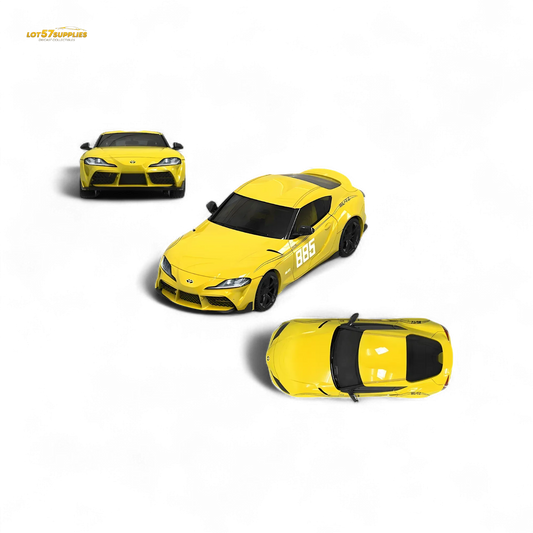 Toyota Supra A90 Diecast 1 64 Scale Ghost Yellow -  ToylandEU™