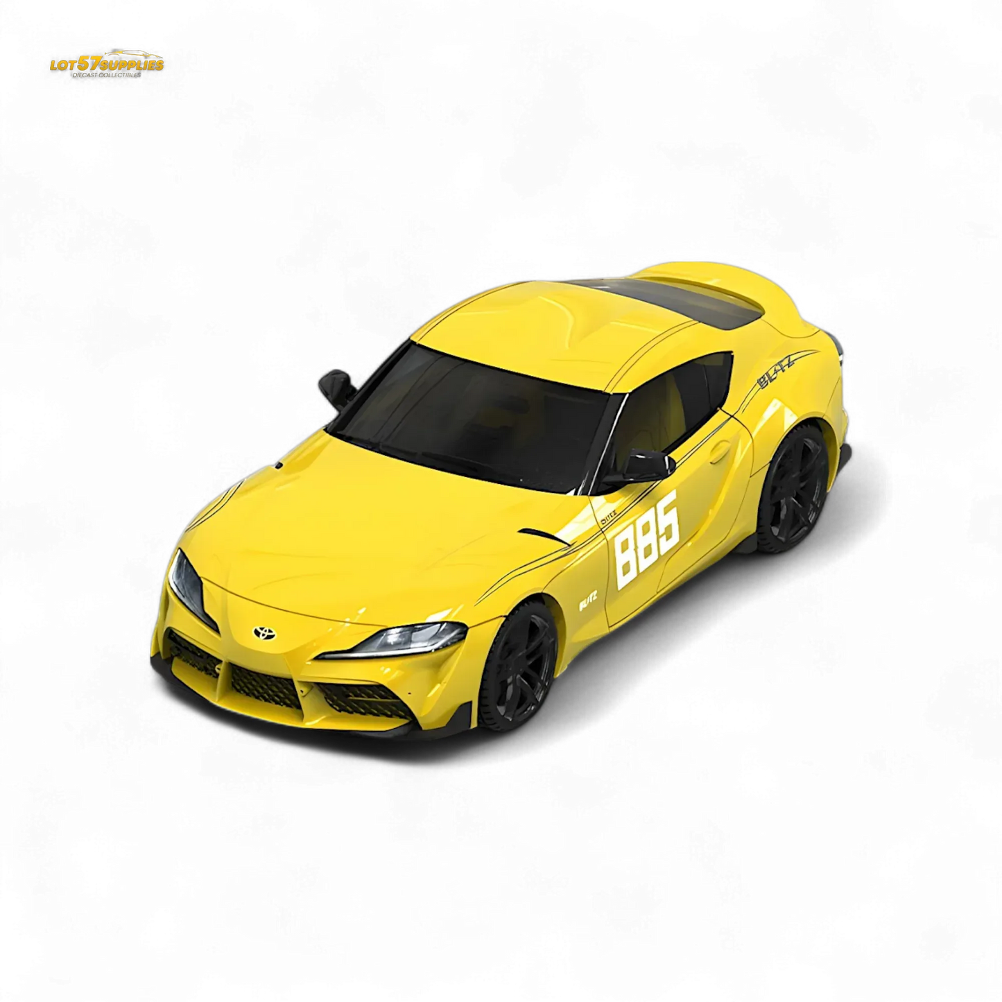 OM Model Toyota supra A90 Initial D MT GHOST in Yellow 1:64 - ToylandEU