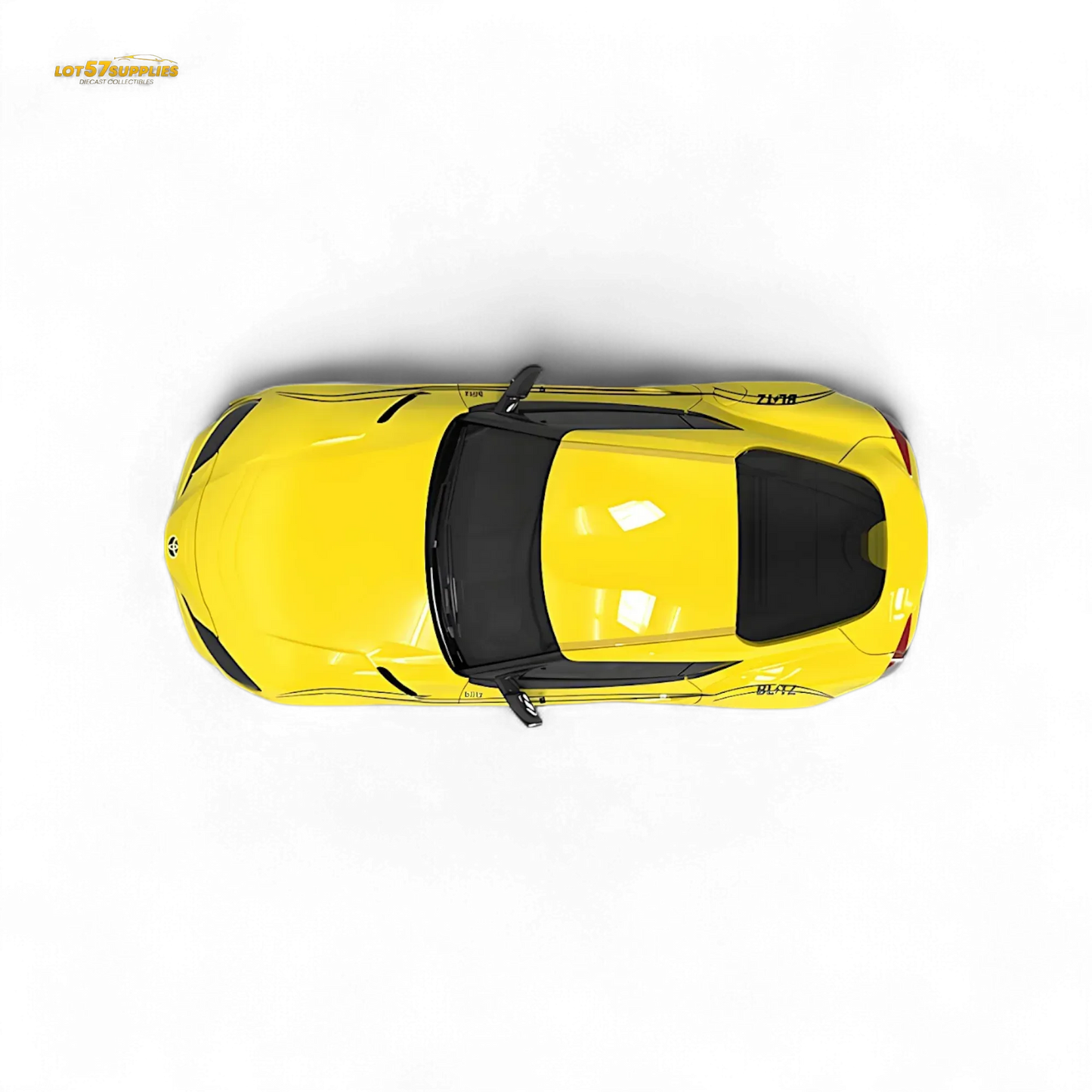 OM Model Toyota supra A90 Initial D MT GHOST in Yellow 1:64 - ToylandEU