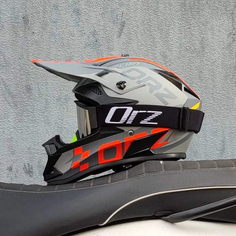 ORZ Kids Motocross Helmet Off Road Full Face DOT Approved - ToylandEU