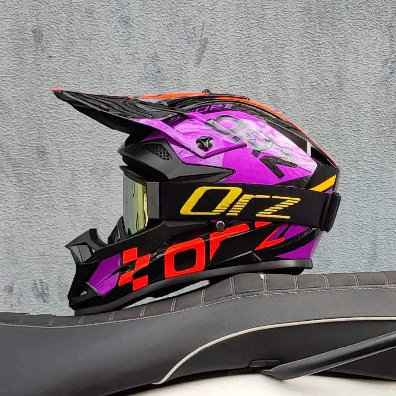 ORZ Kids Motocross Helmet Off Road Full Face DOT Approved - ToylandEU